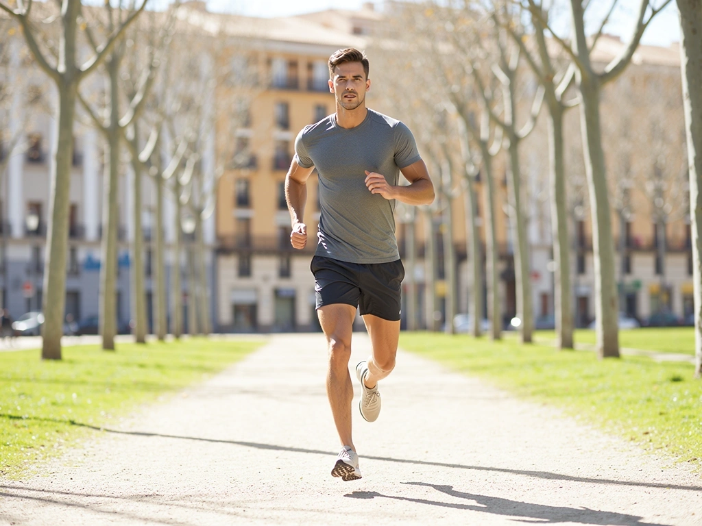 Persona practicando deporte al aire libre en León